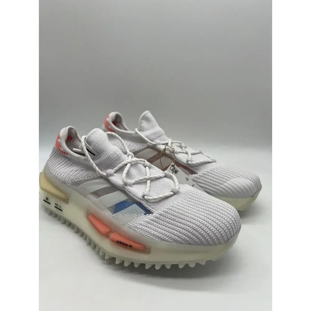 Adidas Women's NMD S1 Low Shoes Coral White HQ4465 Size 10 NWT